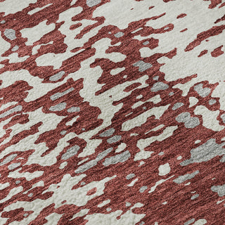 Piper Looms Mayfield Abstract AMF949 Garnet Machine Washable Area Rug Swatch Image