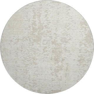 Piper Looms Mayfield Abstract AMF949 Ivory Machine Washable Area Rug Round Main Image