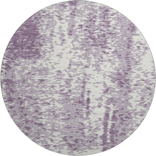 Piper Looms Mayfield Abstract AMF949 Lavender Machine Washable Area Rug Round Main Image