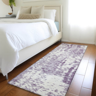 Piper Looms Mayfield Abstract AMF949 Lavender Machine Washable Area Rug Runner Lifestyle Image Feature