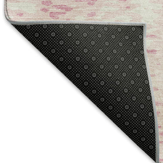 Piper Looms Mayfield Abstract AMF949 Pink Machine Washable Area Rug Backing Image