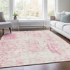 Piper Looms Mayfield Abstract AMF949 Pink Machine Washable Area Rug Lifestyle Image Feature