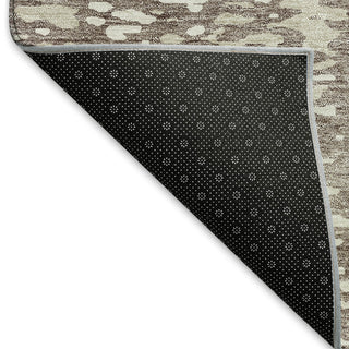 Piper Looms Mayfield Abstract AMF949 Taupe Machine Washable Area Rug Backing Image