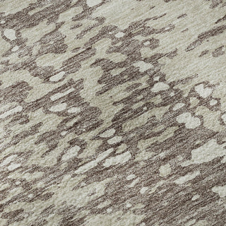 Piper Looms Mayfield Abstract AMF949 Taupe Machine Washable Area Rug Swatch Image