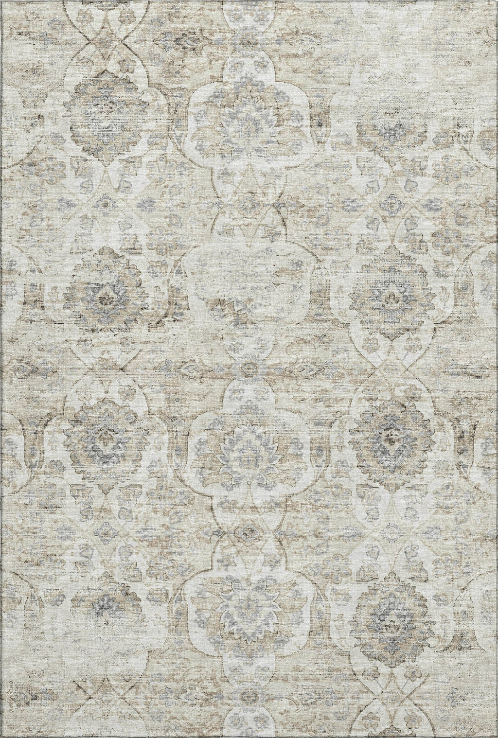 Piper Looms Mayfield Ornate AMF95 Linen Machine Washable Area Rug ...