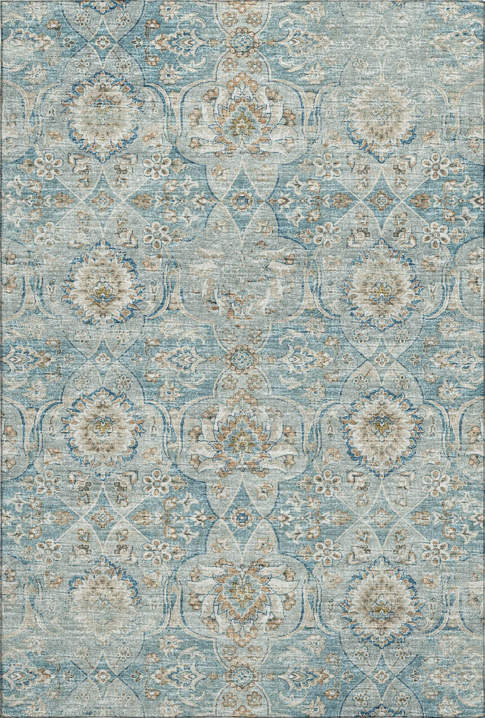 Piper Looms Mayfield Ornate AMF95 Peacock Machine Washable Area Rug main image