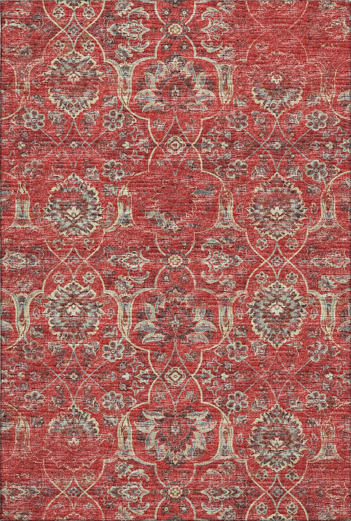 Piper Looms Mayfield Ornate AMF95 Red Machine Washable Area Rug main image