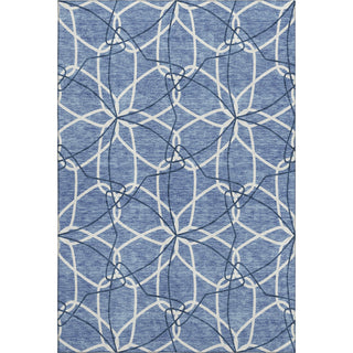 Piper Looms Mayfield Geometric AMF950 Denim Machine Washable Area Rug main image