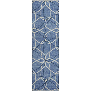 Piper Looms Mayfield Geometric AMF950 Denim Machine Washable Area Rug Runner Main Image