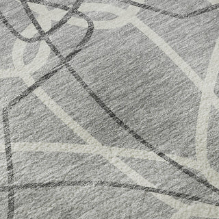 Piper Looms Mayfield Geometric AMF950 Gray Machine Washable Area Rug Swatch Image