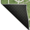 Piper Looms Mayfield Geometric AMF950 Green Machine Washable Area Rug Backing Image