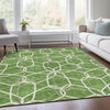 Piper Looms Mayfield Geometric AMF950 Green Machine Washable Area Rug Lifestyle Image Feature