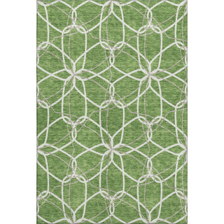 Piper Looms Mayfield Geometric AMF950 Green Machine Washable Area Rug main image
