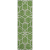 Piper Looms Mayfield Geometric AMF950 Green Machine Washable Area Rug Runner Main Image