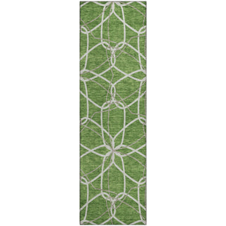 Piper Looms Mayfield Geometric AMF950 Green Machine Washable Area Rug Runner Main Image