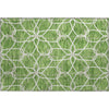 Piper Looms Mayfield Geometric AMF950 Green Machine Washable Area Rug Scatter Main Image