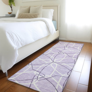 Piper Looms Mayfield Geometric AMF950 Lavender Machine Washable Area Rug Runner Lifestyle Image Feature