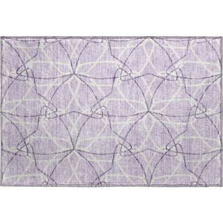 Piper Looms Mayfield Geometric AMF950 Lavender Machine Washable Area Rug Scatter Main Image