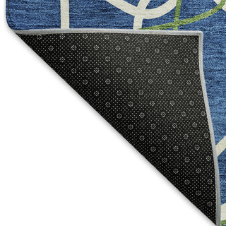 Piper Looms Mayfield Geometric AMF950 Navy Machine Washable Area Rug Backing Image