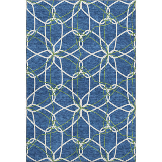 Piper Looms Mayfield Geometric AMF950 Navy Machine Washable Area Rug main image