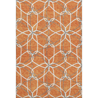 Piper Looms Mayfield Geometric AMF950 Orange Machine Washable Area Rug main image
