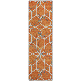Piper Looms Mayfield Geometric AMF950 Orange Machine Washable Area Rug Runner Main Image
