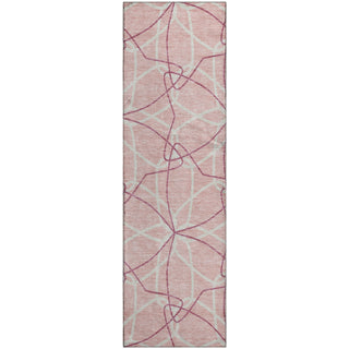 Piper Looms Mayfield Geometric AMF950 Pink Machine Washable Area Rug Runner Main Image