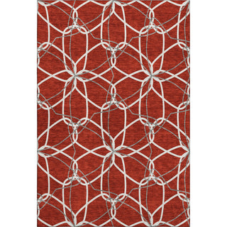 Piper Looms Mayfield Geometric AMF950 Red Machine Washable Area Rug main image