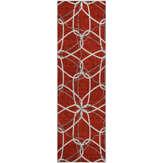 Piper Looms Mayfield Geometric AMF950 Red Machine Washable Area Rug Runner Main Image