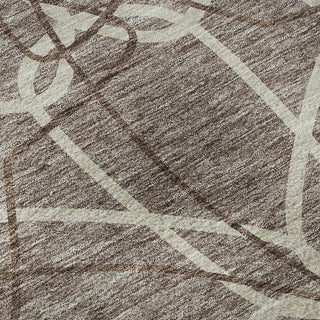 Piper Looms Mayfield Geometric AMF950 Taupe Machine Washable Area Rug Swatch Image