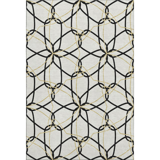 Piper Looms Mayfield Geometric AMF950 White Machine Washable Area Rug main image