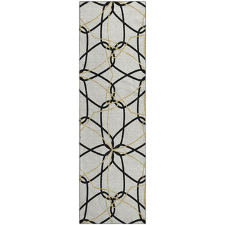 Piper Looms Mayfield Geometric AMF950 White Machine Washable Area Rug Runner Main Image