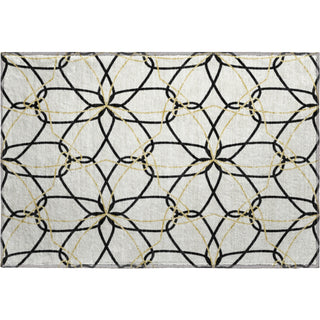 Piper Looms Mayfield Geometric AMF950 White Machine Washable Area Rug Scatter Main Image