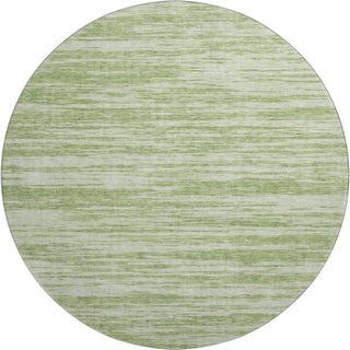 Piper Looms Mayfield Stripes AMF951 Aloe Machine Washable Area Rug Round Main Image