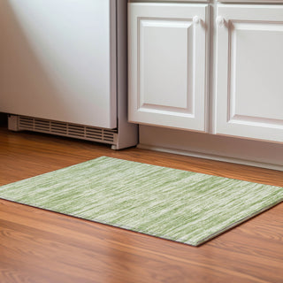 Piper Looms Mayfield Stripes AMF951 Aloe Machine Washable Area Rug Scatter Lifestyle Image Feature