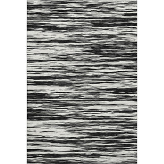 Piper Looms Mayfield Stripes AMF951 Black Machine Washable Area Rug main image