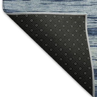 Piper Looms Mayfield Stripes AMF951 Blue Machine Washable Area Rug Backing Image