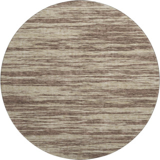 Piper Looms Mayfield Stripes AMF951 Brown Machine Washable Area Rug Round Main Image