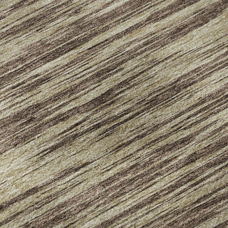 Piper Looms Mayfield Stripes AMF951 Brown Machine Washable Area Rug Swatch Image