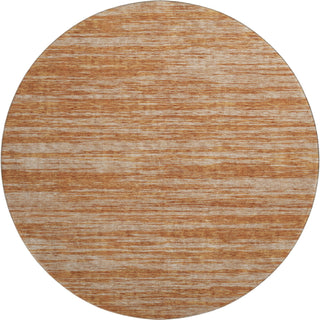 Piper Looms Mayfield Stripes AMF951 Copper Machine Washable Area Rug Round Main Image