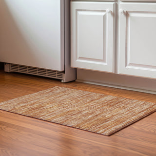 Piper Looms Mayfield Stripes AMF951 Copper Machine Washable Area Rug Scatter Lifestyle Image Feature
