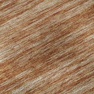 Piper Looms Mayfield Stripes AMF951 Copper Machine Washable Area Rug Swatch Image