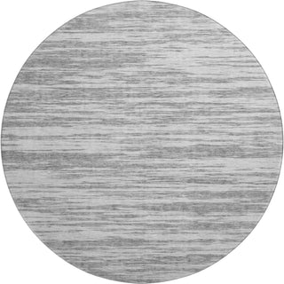 Piper Looms Mayfield Stripes AMF951 Gray Machine Washable Area Rug Round Main Image