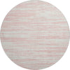 Piper Looms Mayfield Stripes AMF951 Pink Machine Washable Area Rug Round Main Image