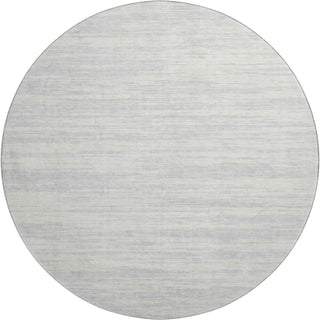 Piper Looms Mayfield Stripes AMF951 Silver Machine Washable Area Rug Round Main Image