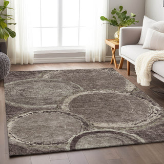Piper Looms Mayfield Nature AMF952 Chocolate Machine Washable Area Rug Lifestyle Image Feature