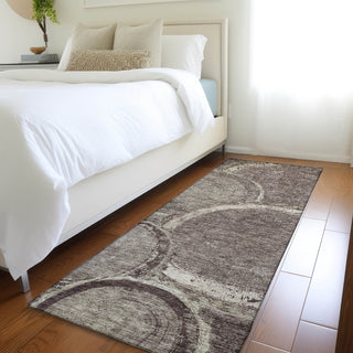 Piper Looms Mayfield Nature AMF952 Chocolate Machine Washable Area Rug Runner Lifestyle Image Feature