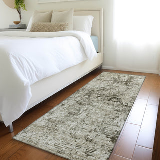 Piper Looms Mayfield Abstract AMF953 Beige Machine Washable Area Rug Runner Lifestyle Image Feature