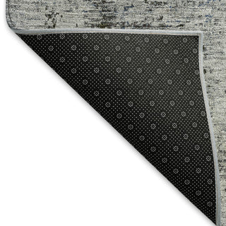 Piper Looms Mayfield Abstract AMF953 Gray Machine Washable Area Rug Backing Image
