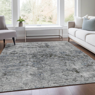 Piper Looms Mayfield Abstract AMF953 Gray Machine Washable Area Rug Lifestyle Image Feature